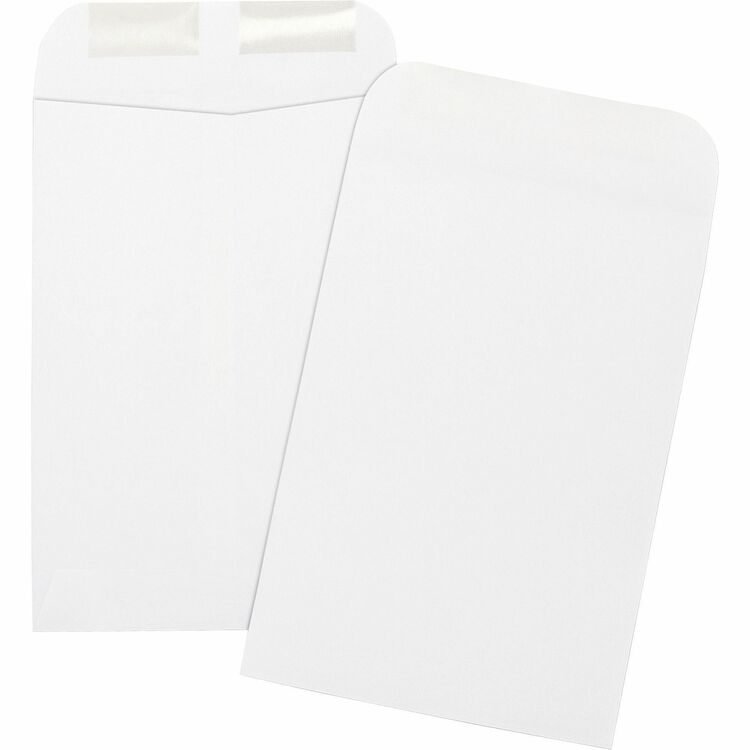 Business Source Catalog Envelopes, Plain, 24Lb., 6-1/2" x 9-1/2", 500/Pack, White (BSN42117) Box of 500
