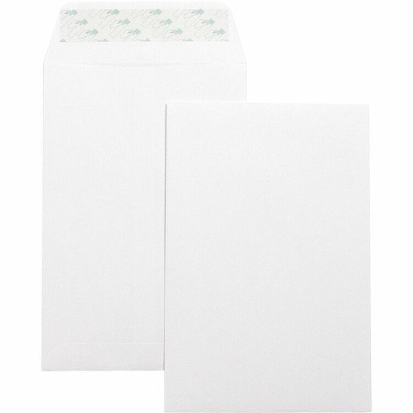 Business Source Catalog Envelopes, Self Seal, Plain, 6" x 9", White Wove (BSN42122) Box of 100