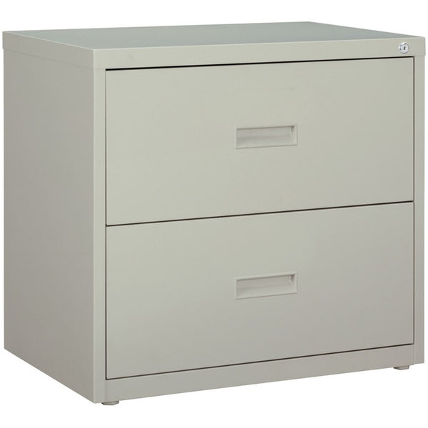 Lorell 2 Drawer Metal Lateral File Cabinet, 30"x18-5/8"x28-1/8", Gray (LLR60558)