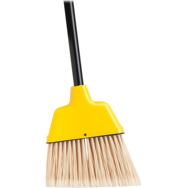 Genuine Joe Angle Broom, High Performance Bristles, 9" W, Yellow (GJO58562)