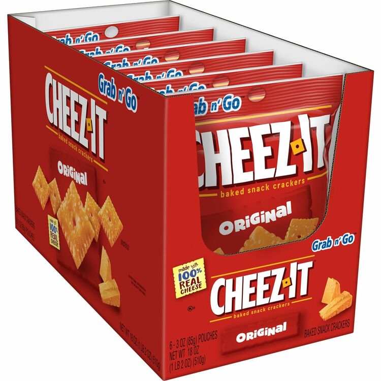 Cheez-It Cheez-It, 3 Oz., 6/Box, Original (KEB19133) Box of 6