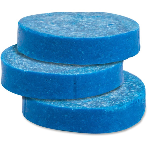 Genuine Joe Toss Blocks w/Blue Dye, Non-Para, 12/Pack, Cherry Scent/Blue (GJO58333)