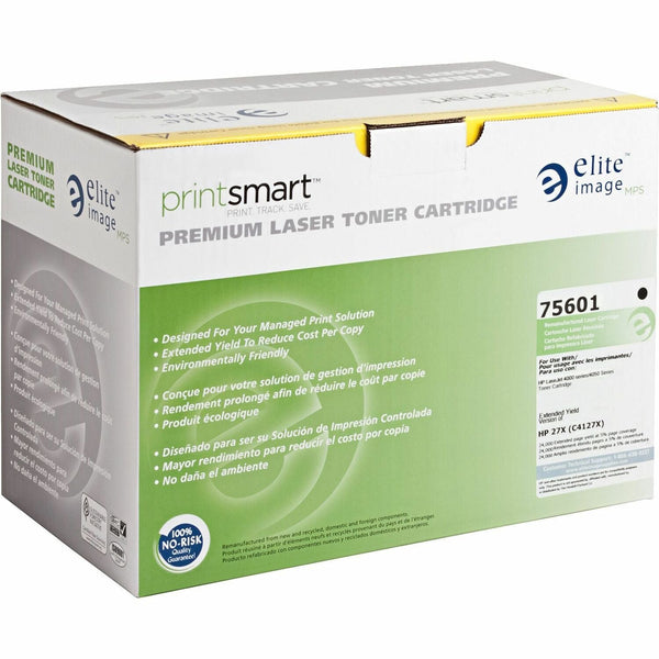 Elite Image Remanufactured Toner Cartridge, Alternative for HP 27X (C4127X), Laser, 14000 Pages, Black, 1 Each (ELI75601) Each