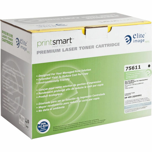 Elite Image Remanufactured Toner Cartridge, Alternative for HP 49X (Q5949X), Laser, 10000 Pages, Black, 1 Each (ELI75611) Each