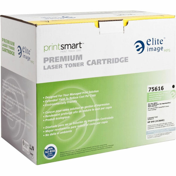Elite Image Remanufactured Toner Cartridge, Alternative for HP 64X (CC364X), Laser, 30000 Pages, Black, 1 Each (ELI75616) Each