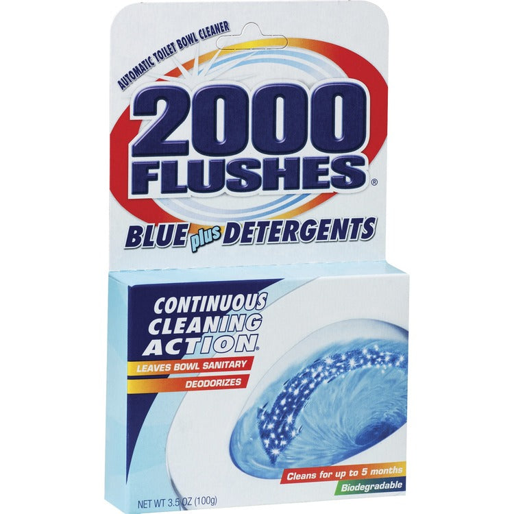 WD-40 2000 Flushes Automatic Toilet Bowl Cleaner, Powder,, Blue (WDF201020) Each