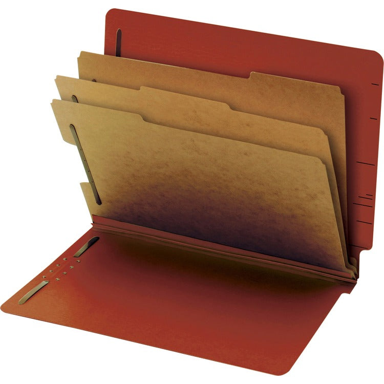 Pendaflex Classification Folder, 25pt, 3-1/2 Exp, Letter, 3-Div, 10/Box, Red (PFX23865GW) Box of 10