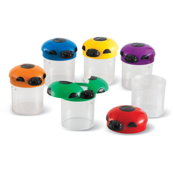 Learning Resources Primary Science Big View Bug Jars, 6/ST, Assorted (LRNLER2781) Set of 6
