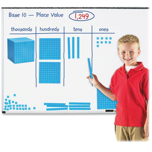 Learning Resources Giant Magnetic Base Ten Set, 6.75"L x 6.75"H, Blue (LRNLER6366) Each