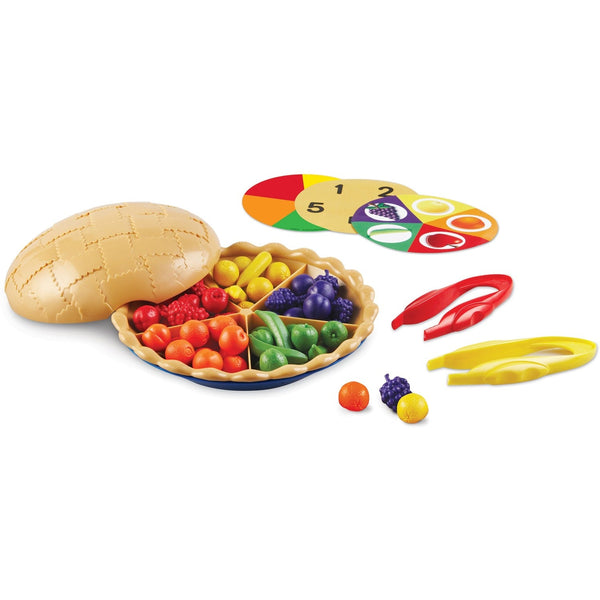 Learning Resources Super Sorting Pie, 8-3/4" D, 65Pcs, Multi (LRNLER6216) 1 Set