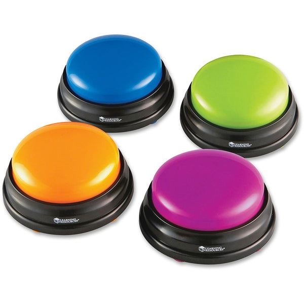 Learning Resources Answer Buzzers Game, 4/PK, Multi (LRNLER3774) Pack of 4