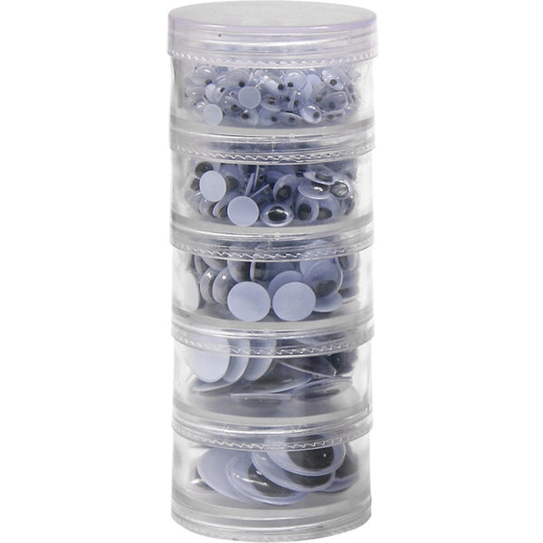 Creativity Street Wiggle Eyes Jar, 560 Pieces, Assorted Size (CKC3407) Each