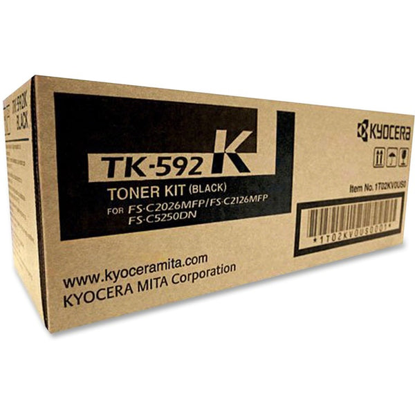 Kyocera TK592K Toner, 7000 Page-Yield, Black (KYOTK592K) Each