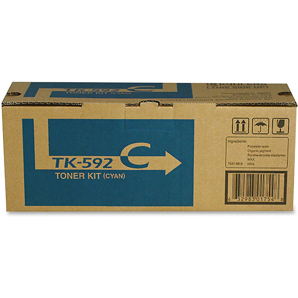Kyocera TK592C Toner, 5000 Page-Yield, Cyan (KYOTK592C) Each