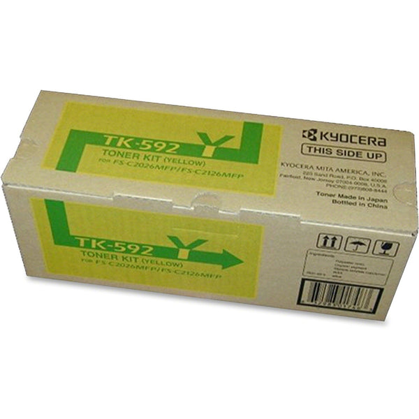 Kyocera TK592Y Toner, 7000 Page-Yield, Yellow (KYOTK592Y) Each