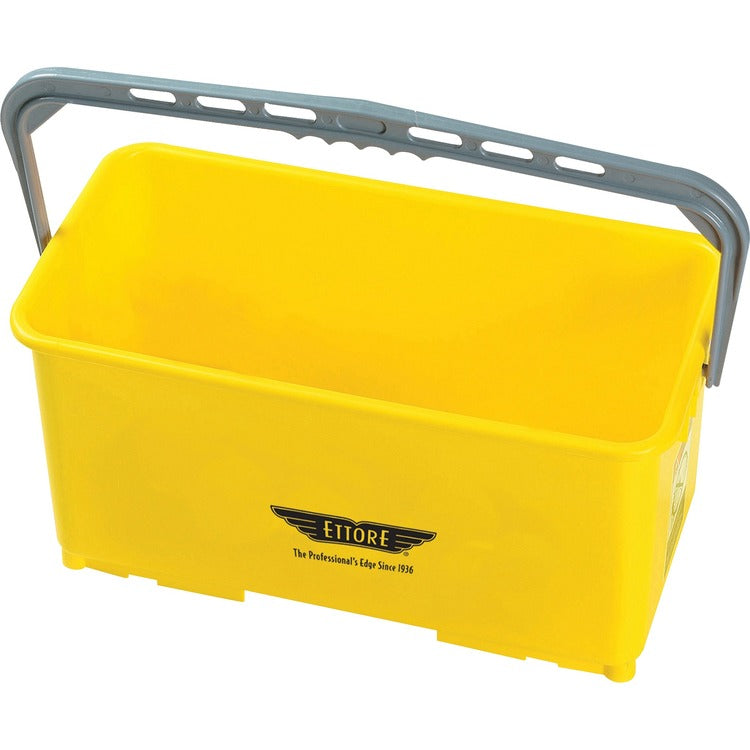 Ettore Bucket, w/Handle, 6-Gallon, 21-3/4"Wx10-1/2"Lx11-3/4"H, Yellow (ETO85000) Each