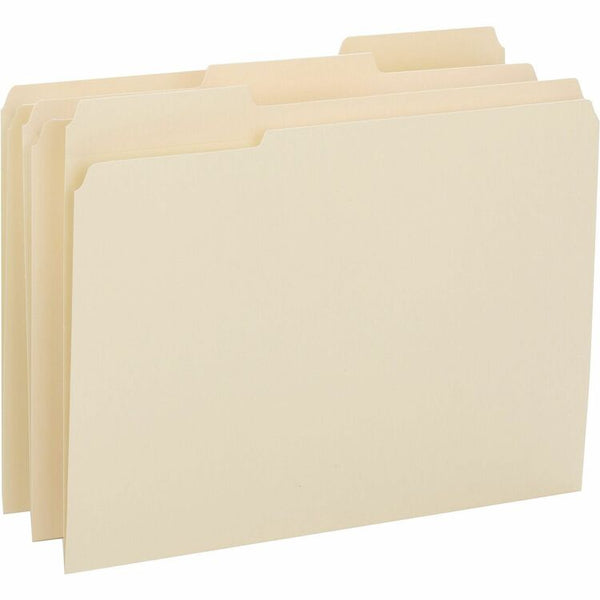 Business Source File Folder, Letter, 14PT, 1/3", 50/BX, Manila (BSN16515) Box of 50
