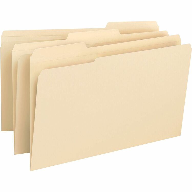 Business Source File Folder, Legal, 14PT, 1/3", 50/BX, Manila (BSN16516) Box of 50