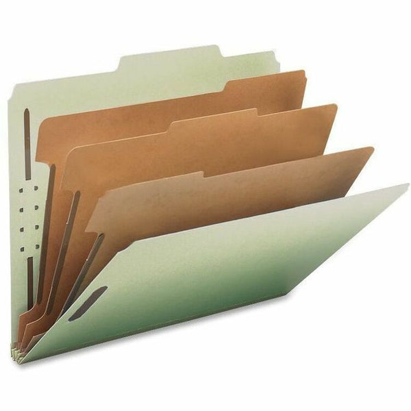 Nature Saver Classification Folder, Letter, Recycled, 3-DIV, 10/BX, GYGN (NAT01058) Box of 10