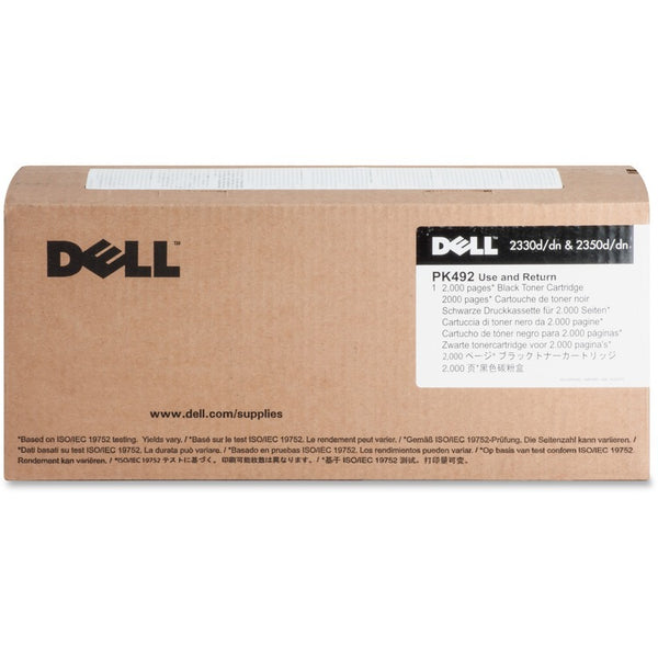 Dell Toner Cartridge, f/2330/2350, 2000 Page Yield, BK (DLLPK492) Each