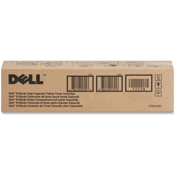 Dell Toner Cartridge for 5130CDN, 12, 000 Page Yield, Yellow (DLLT222N) Each
