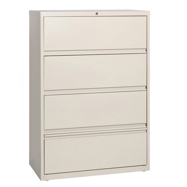 Lorell Lateral File, RCD, 4-Drawer, 36" x 18-5/8" x 52-1/2", Putty (LLR43510)