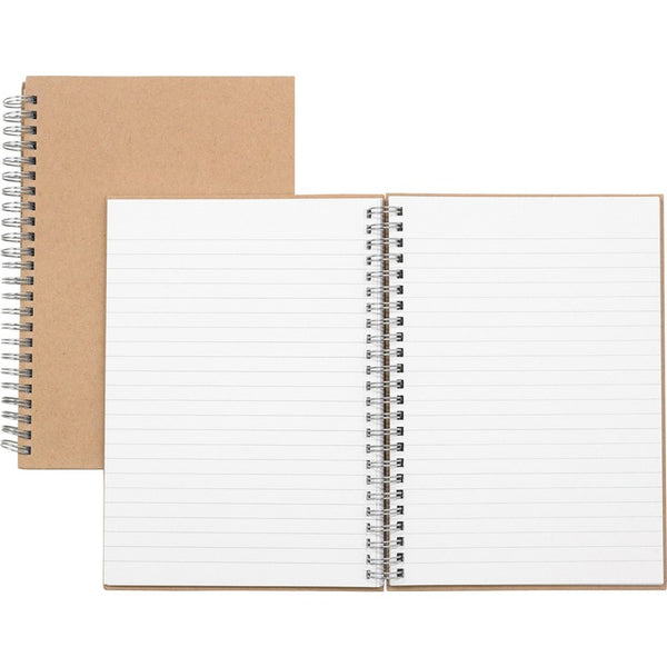 Nature Saver Hardcover Notebook, 8-1/4" x 5-7/8", Twin, 80 Sheets, BN/KFT (NAT20205) Each