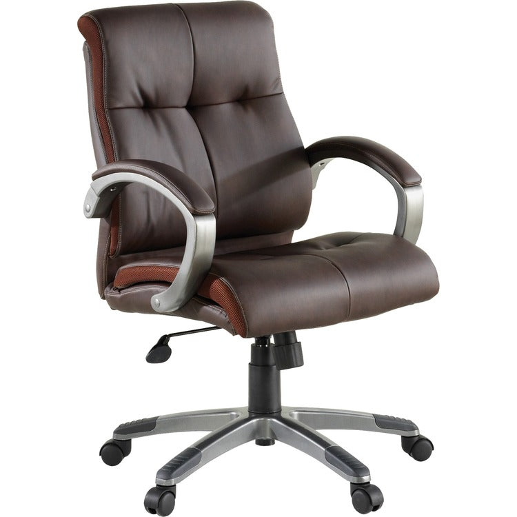 Lorell Executive Chair, Low-Back, 27" x 32" x 41", Base/Arms, BN/PWT (LLR62623)