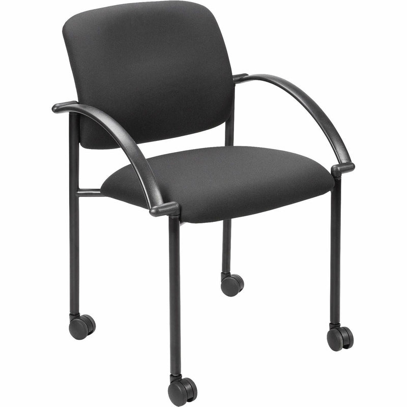 Lorell Stack Chair, Guest/Receptionist, 23-1/2" x 23-1/2" x 33", Black (LLR65965)