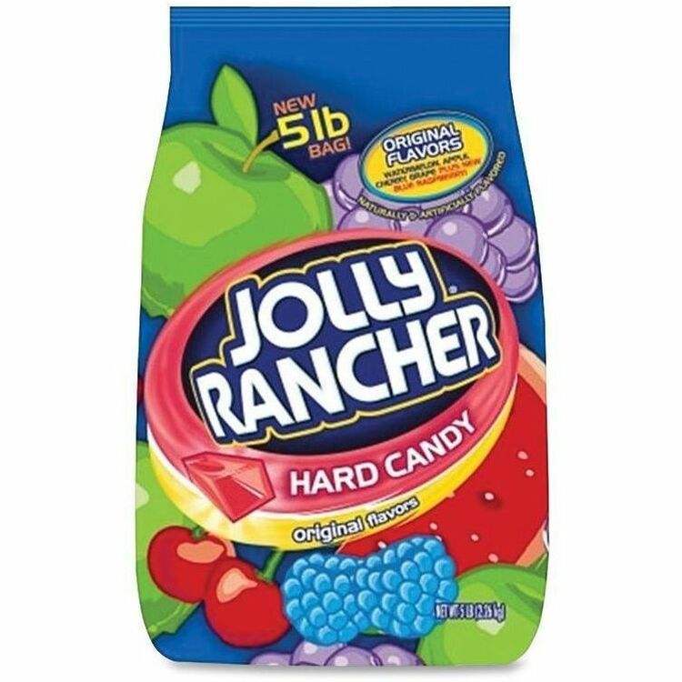 Jolly Rancher Original Hard Candy, Assorted Fruit Flavors, 5 lb Bag (HRS15680) 1 Bag