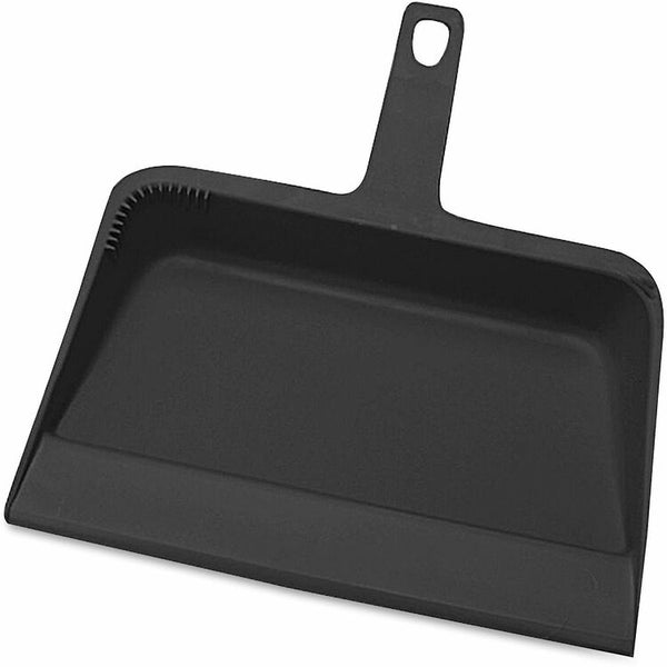 Genuine Joe Dust Pan, Heavy-Duty, 12", Black (GJO02406)