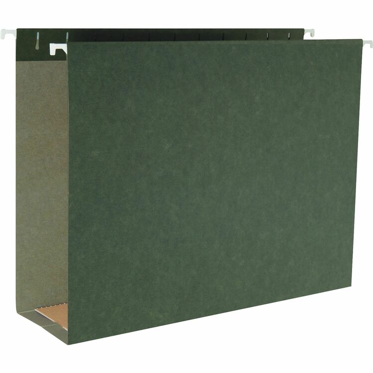 Business Source Hanging File Folder, Legal, 1/5" Tab, 3" Exp, 25/BX, SDGN (BSN43855) Box of 25