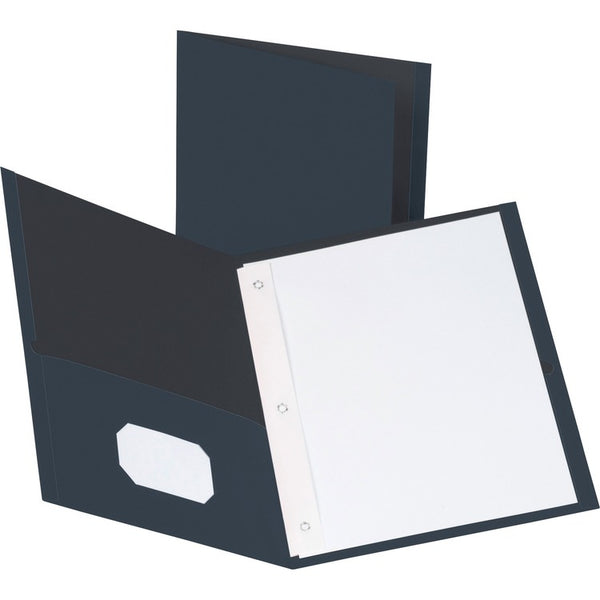 Business Source 2-Pocket Folders, 100 Sh Cap, Letter, 9-1/2" x 11", 25/BX, DBE (BSN78508) Box of 25