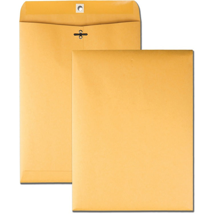 Business Source Clasp Envelopes, Heavy-Duty, 9" x 12", 100/BX, BKFT (BSN04424) Box of 100