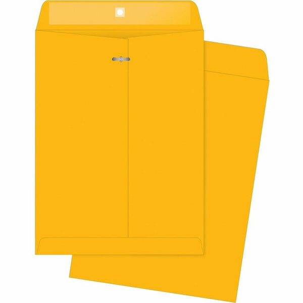 Business Source Clasp Envelopes, Heavy-Duty, 10" x 13", 100/BX, BKFT (BSN04426) Box of 100