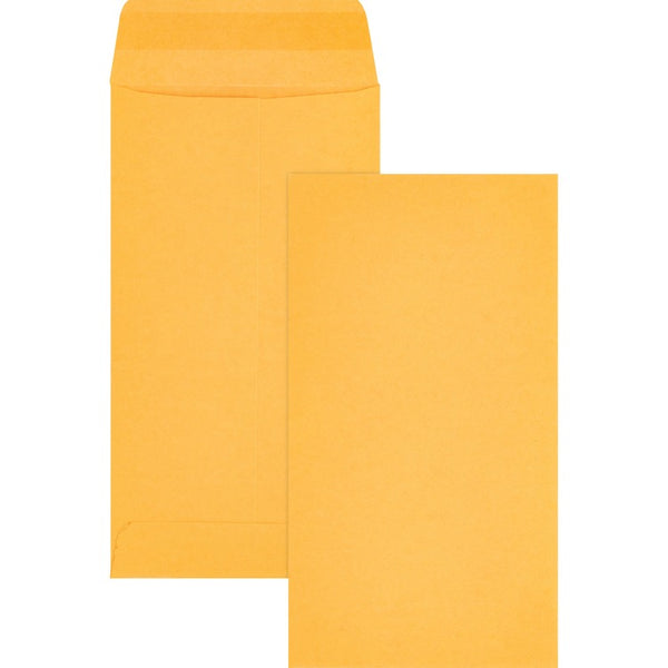 Business Source Coin Envelopes, 7 Coin, 28lb., 500/BX, Brown Kraft (BSN04446) Box of 500