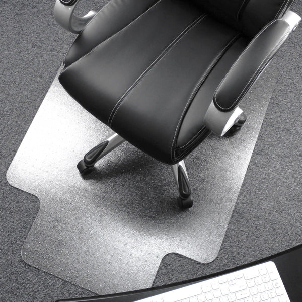 Cleartex Ultimat&reg; Chairmat, 47" x 35", Deep Pile, Clear (FLR118927LR) Each