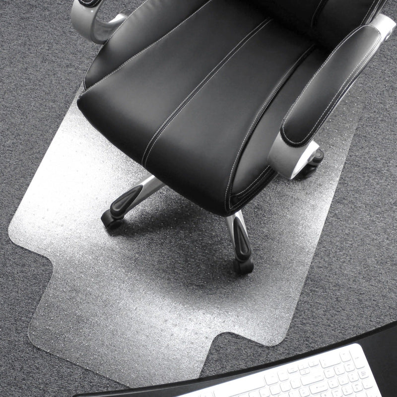 Cleartex Ultimat&reg; Chairmat, 47" x 35", Deep Pile, Clear (FLR118927LR) Each