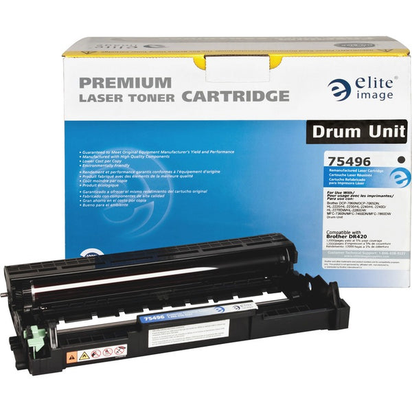Elite Image Remanufactured Drum Cartridge Alternative For Brother DR420, 12000, 1 Each (ELI75496) Each