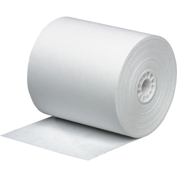 Business Source Paper Roll, Single Ply, Bond, 3" x 165", 12 Rolls/Pack, White (BSN31827) Pack of 12