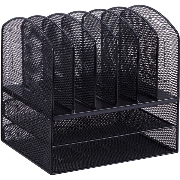 Lorell Organizer, Hor/Ver, 13-1/2" x 11-1/4" x 13-1/8", Mesh/Black (LLR37523)