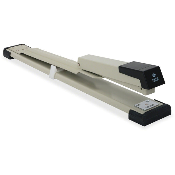 Business Source Stapler, Long Reach, 20 Sheet Cap, Putty (BSN62827) Each