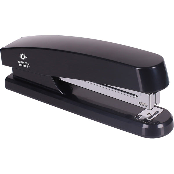 Business Source Stapler, Full Strip, Plastic Body, 20 Sheet Cap, Black (BSN62835) Each