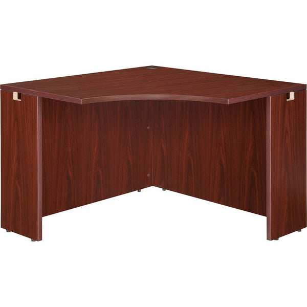 Lorell Corner Desk, 42" x 42" x 24" x 29-1/2", Mahogany (LLR69918)