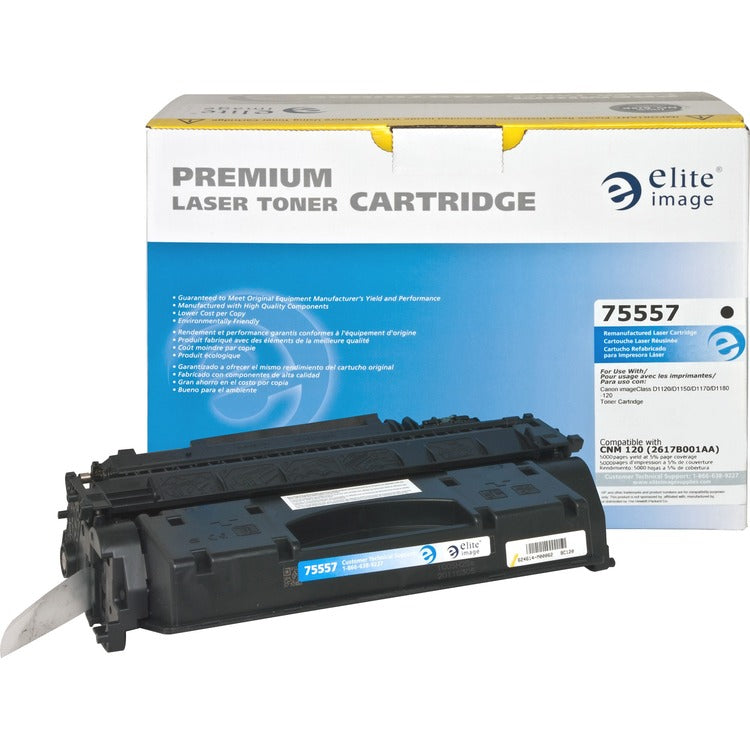 Elite Image Remanufactured Toner Cartridge, Alternative for Canon (120), Laser, 5000 Pages, Black, 1 Each (ELI75557) Each