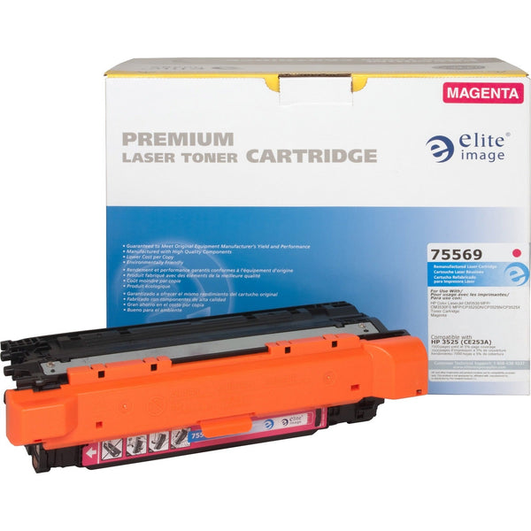 Elite Image Remanufactured Toner Cartridge, Alternative for HP 504A (CE253A), Laser, 7000 Pages, Magenta, 1 Each (ELI75569) Each