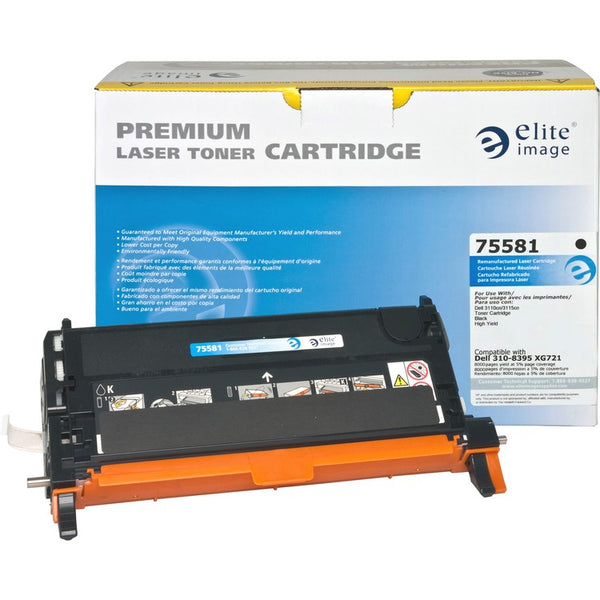 Elite Image Remanufactured Toner Cartridge, Alternative for Dell (310-8395), Laser, 8000 Pages, Black, 1 Each (ELI75581) Each