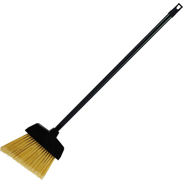 Genuine Joe Lobby Dust Pan Broom, Plastic, Black (GJO02408)