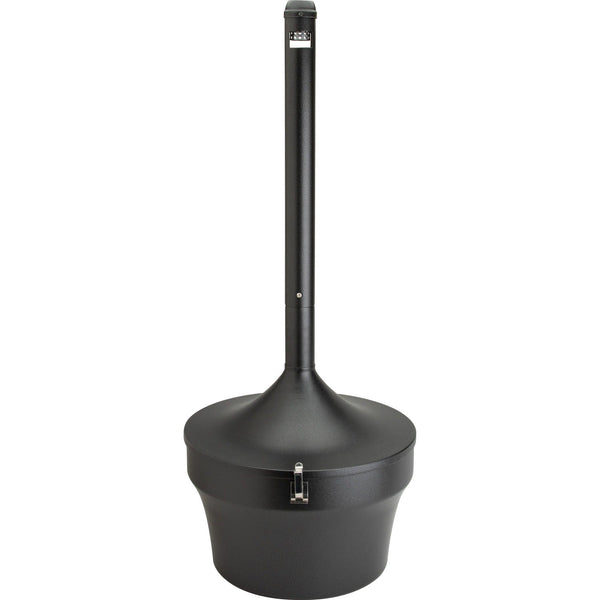 Genuine Joe Smoking Receptacle, Capped Tube, 4.25 Gal., Black (GJO58891) Each