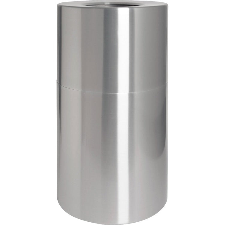 Genuine Joe Waste Receptacle, Weather Resistant, 35 Gal, Aluminum (GJO58893)